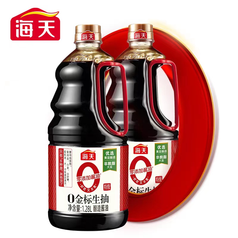 优选非转基因黄豆酿造海天0金标生抽
