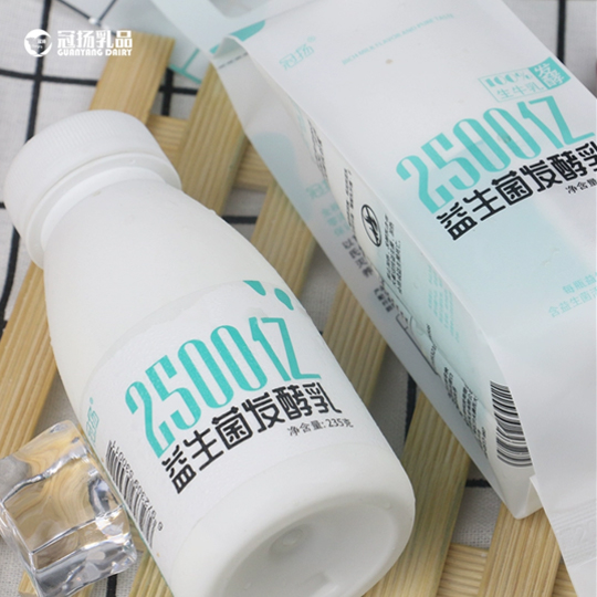 2500亿活菌益生菌冠扬益生菌发酵乳食品网红低温酸奶 冠扬益生菌发酵乳235g/瓶一箱12瓶