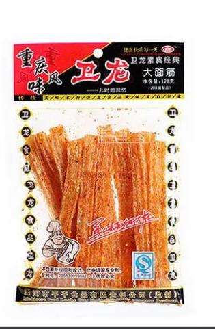 卫龙102g大面筋辣条儿时怀旧经典透明包装网红小吃零食