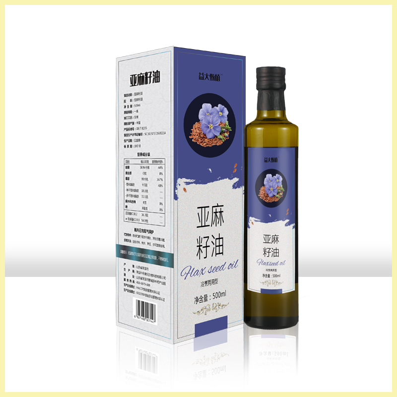 【益大甄植】亚麻籽油 富含α-亚麻酸 甄选原料匠心制造