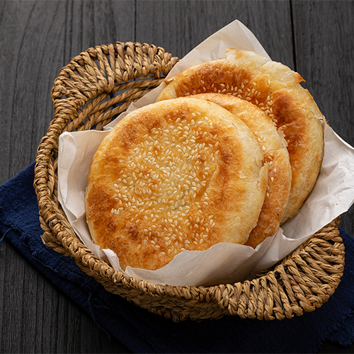 原味烧饼手工制作大烧饼正宗风味现做手工炭火烤制外酥里嫩香酥可口