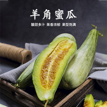 【新鲜优选】羊角蜜瓜 香甜多汁 松脆爽口 果香四溢